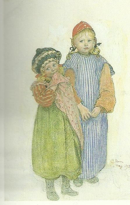 Carl Larsson snickare hellbergs ungar oil painting image